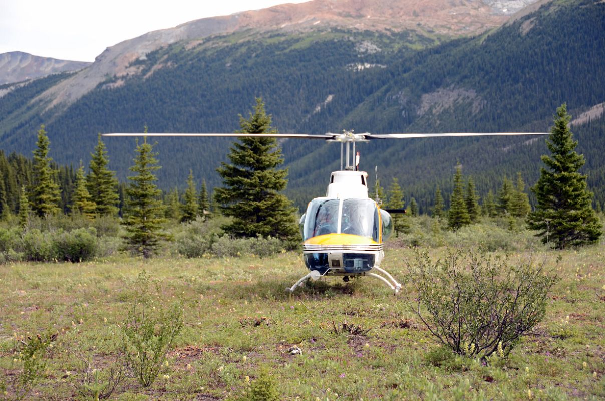 27 Helicopter On Robson Pass